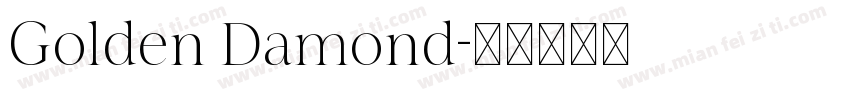 Golden Damond字体转换